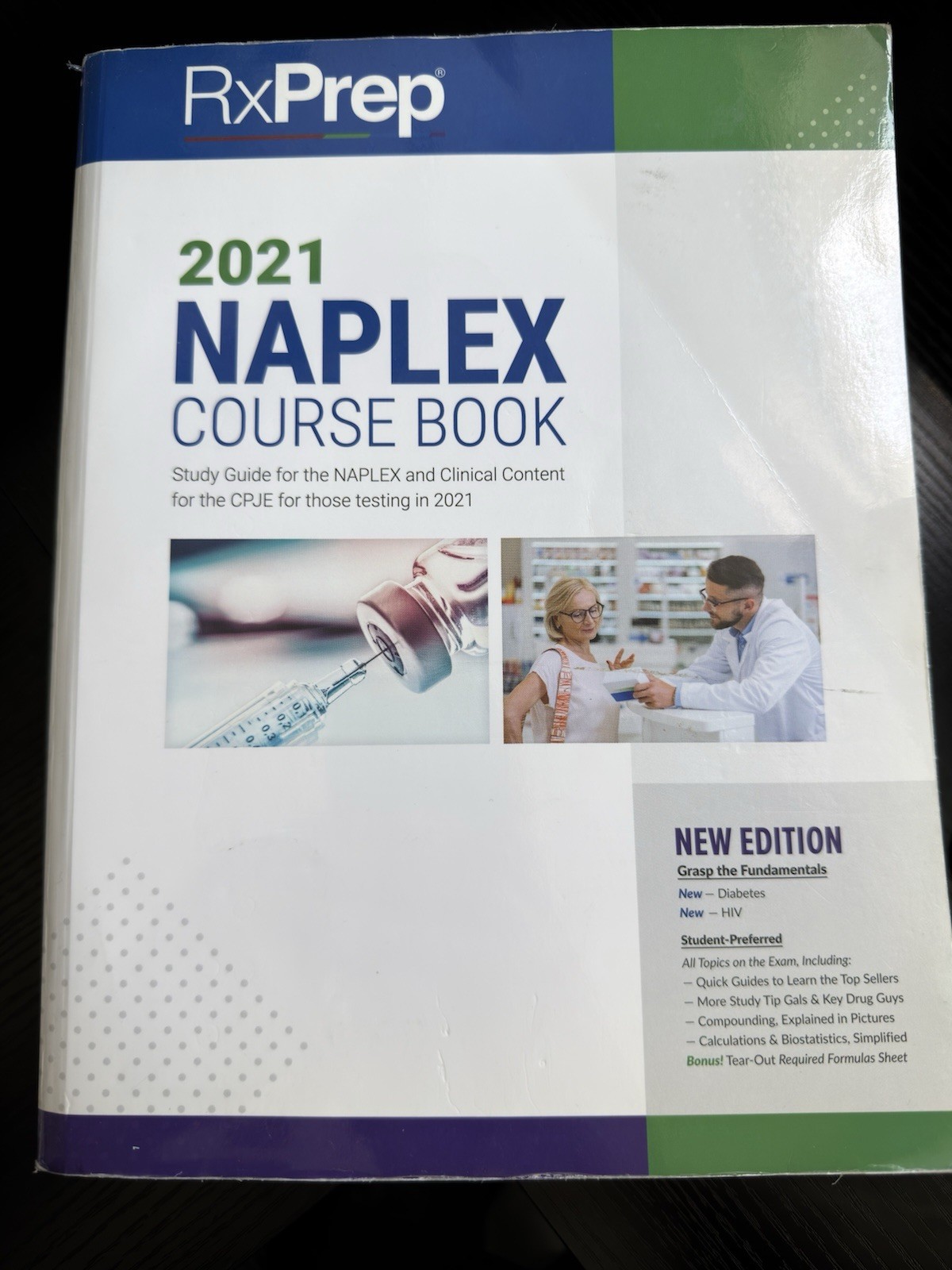 RxPrep 2021 NAPLEX Course Book Study Guide Pharmacy Exam Prep