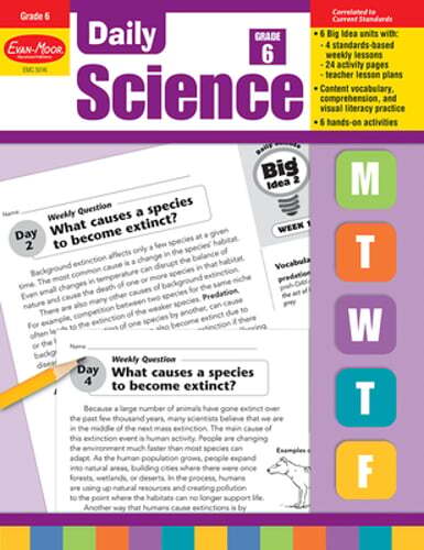 Daily Science, Grade 6 Teacher Edition by Evan-Moor Educational Publishers: Used
