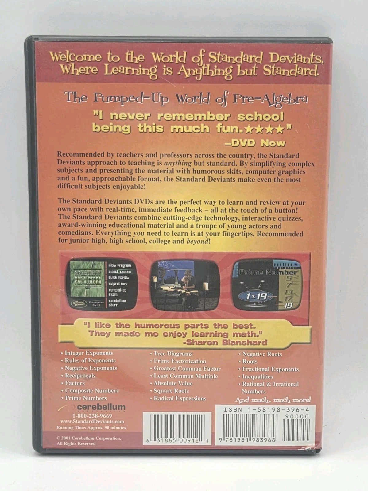 Pre-Algebra Power Program 1 by Cerebellum Corporation 2005 DVD