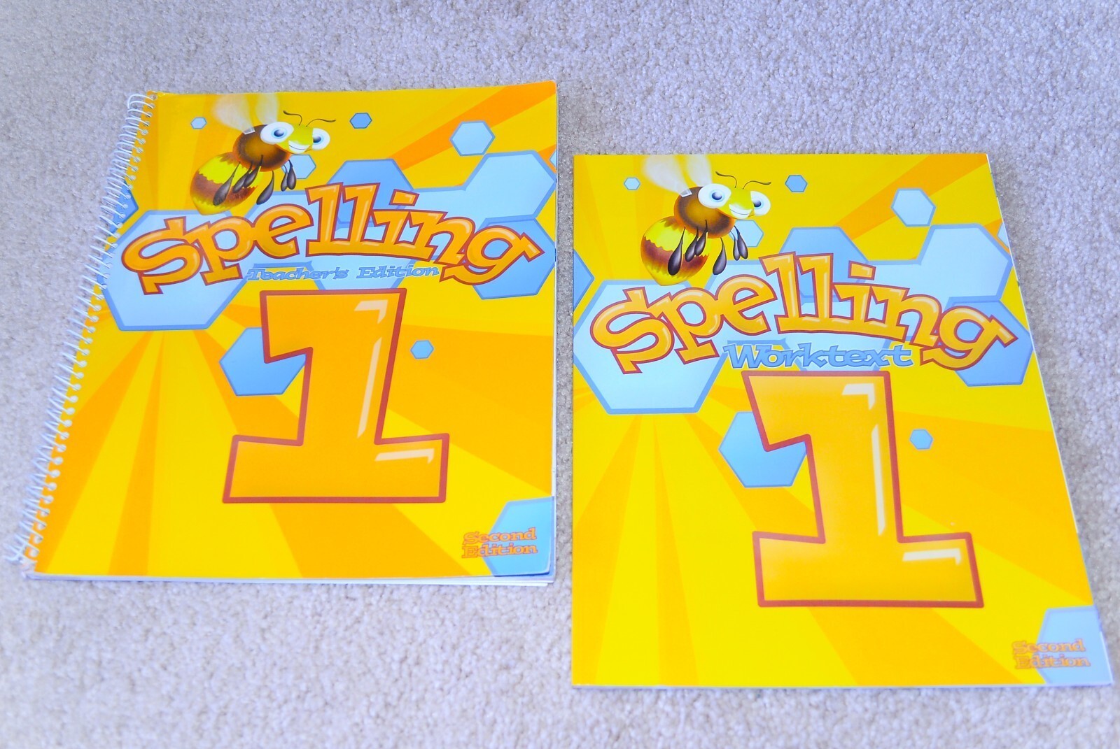BJU Bob Jones 1st grade SPELLING 1 SET Student WorkText Teacher’s Edition SAVE!