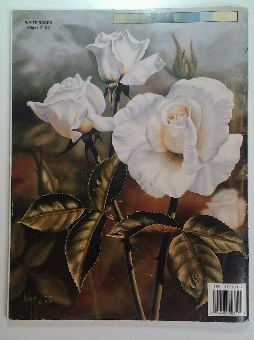 REALISTIC TECHNIQUES Judy Sleight 1995 PB Painting RARE VHTF Flowers Nature