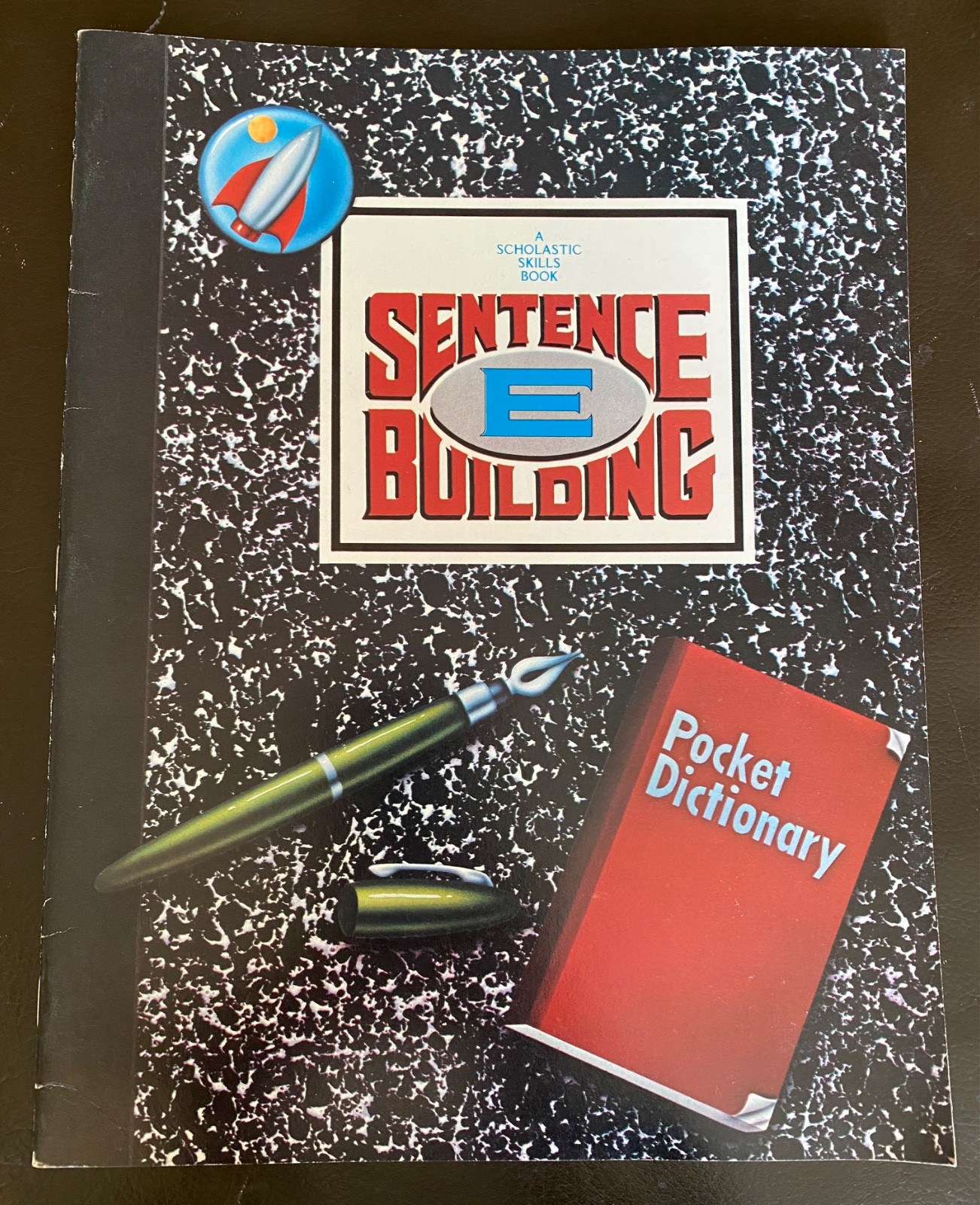 Vintage 1981 unused Scholastic Sentence Building E workbook