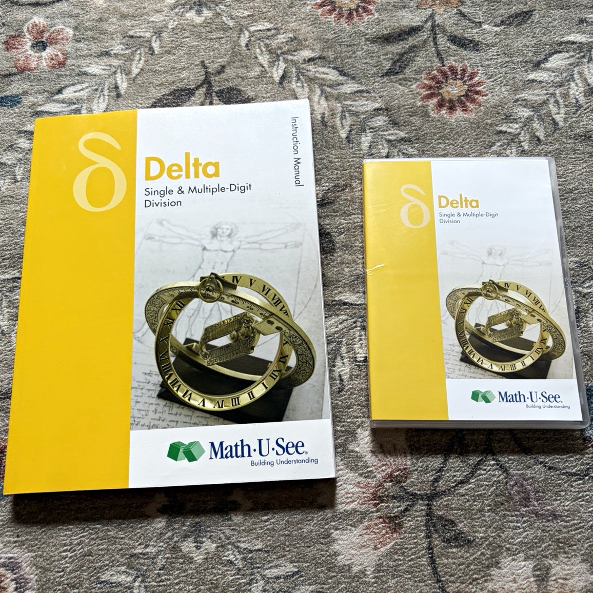 Math-U-See Delta Division Instruction Manual Book & DVD Set (2013) English