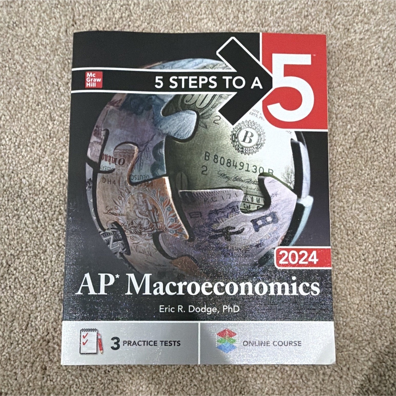 McGraw Hill 5 Steps to a 5 AP Macroeconomics 2024 PB 416pg Practice Tests