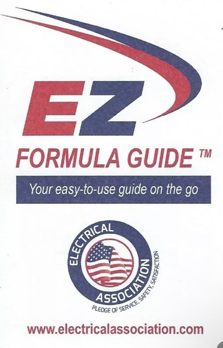 2020 National Electrical Code Color Coded EZ Tabs with EZ Formula Guide New