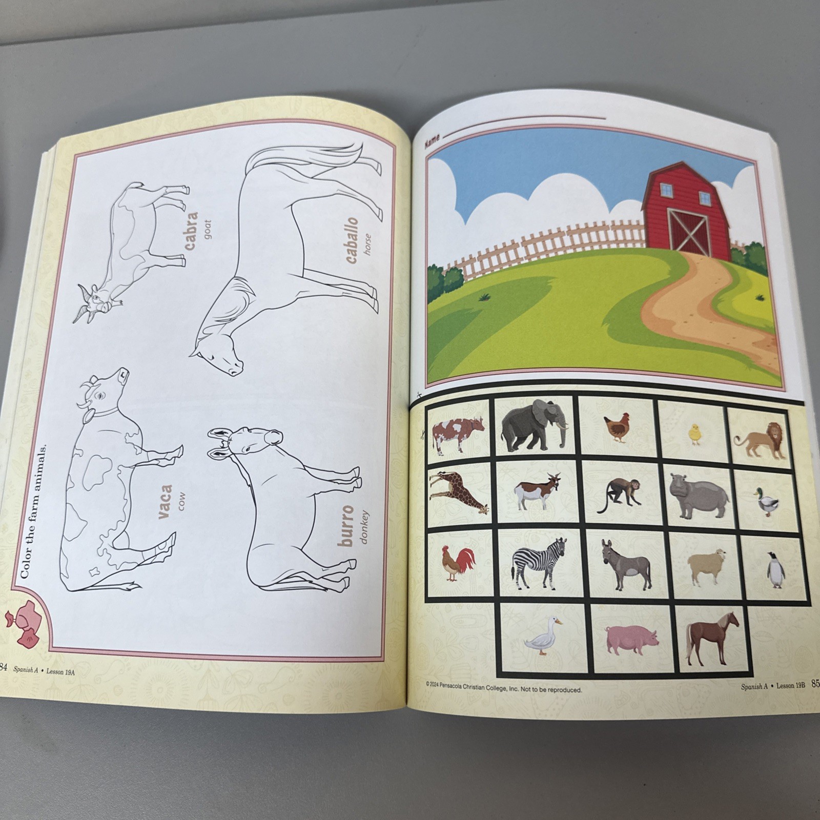 Spanish A – Abeka Work Book – Like New Condition 2025