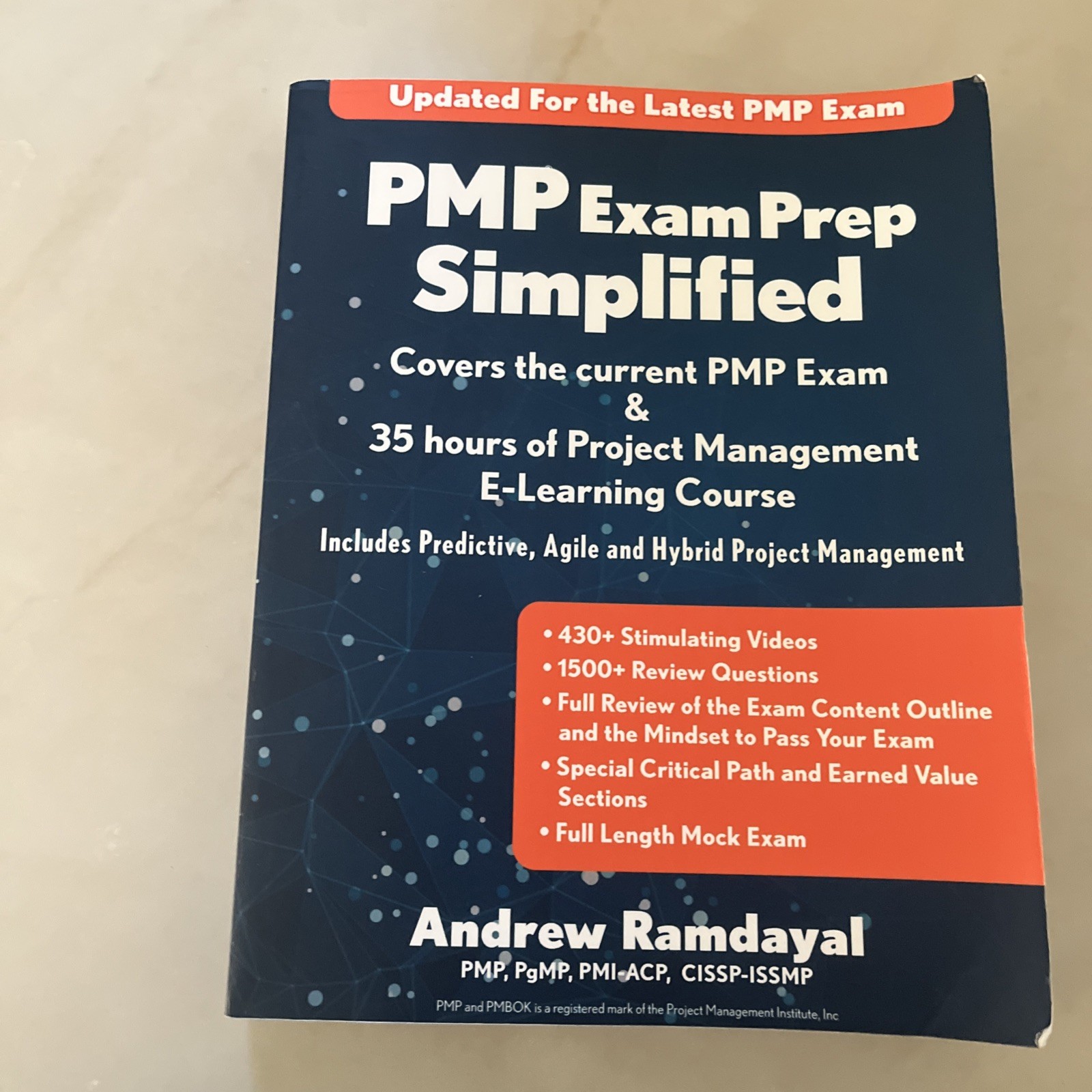 PMP Exam Prep Simplified Andrew Ramdayal 6th Printing 2023 Book Study Guide