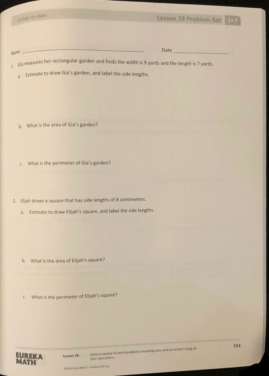 3rd Grade – EUREKA MATH – MODULE 7 (Student Workbook) (2018, Great Minds)