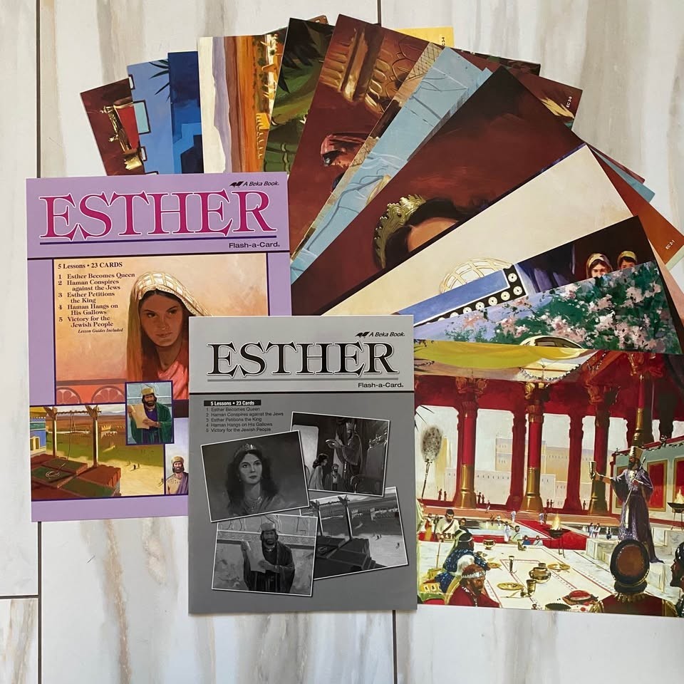 Abeka Bible Curriculum Flash-A-Card ESTHER