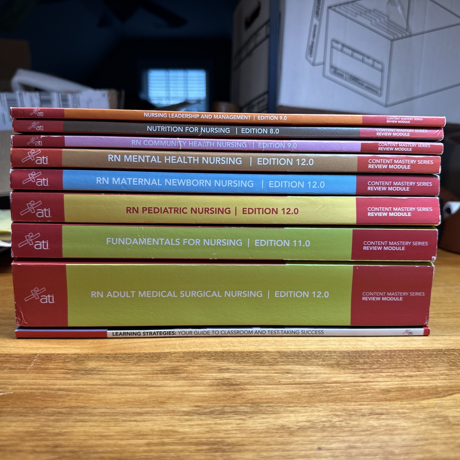 ATI Nursing RN Content Mastery Series Review Module (9 books) @2023 editions