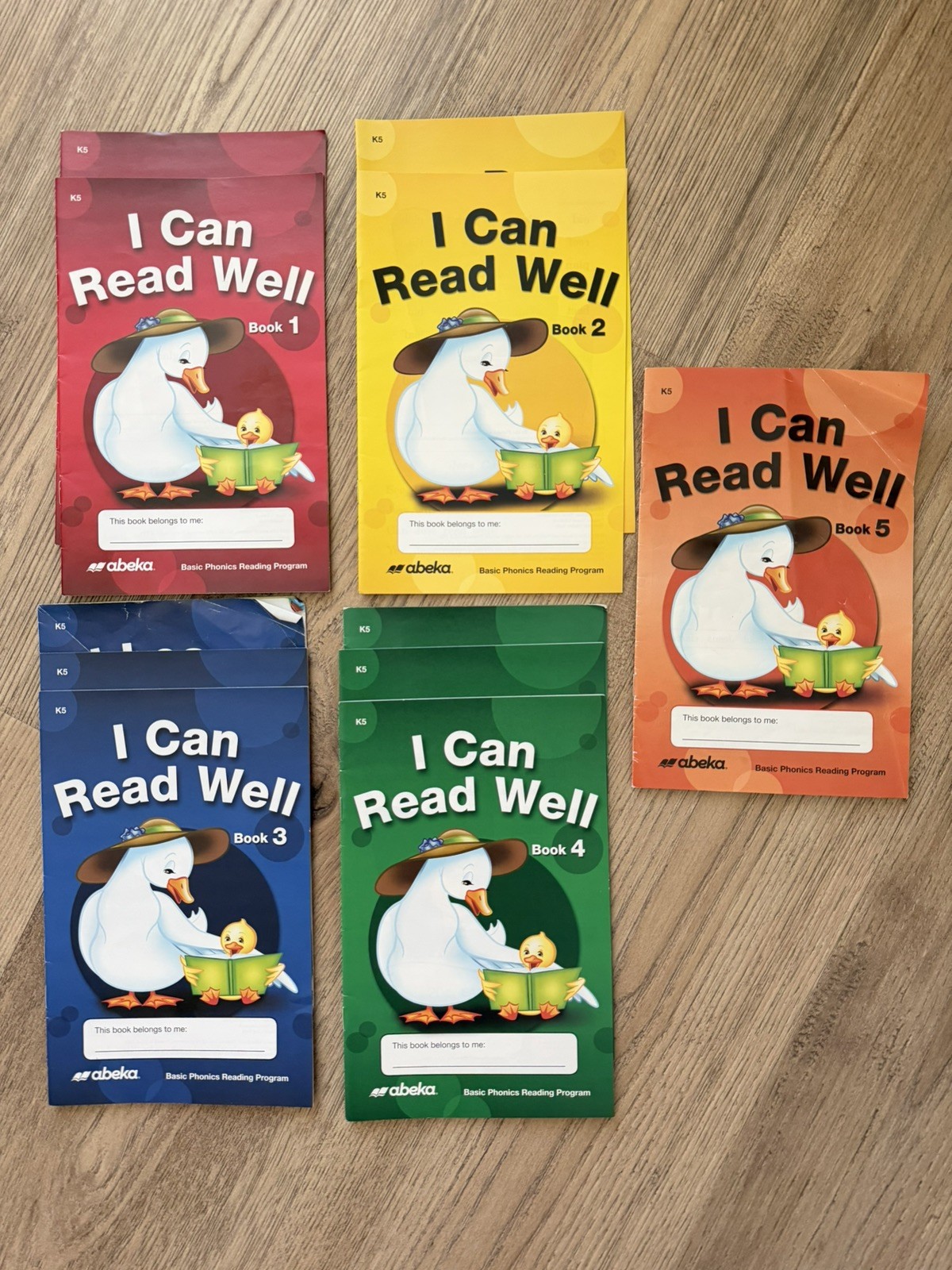 Abeka Grade K5 Readers & Blend And Word Book Child Kit of 11 books