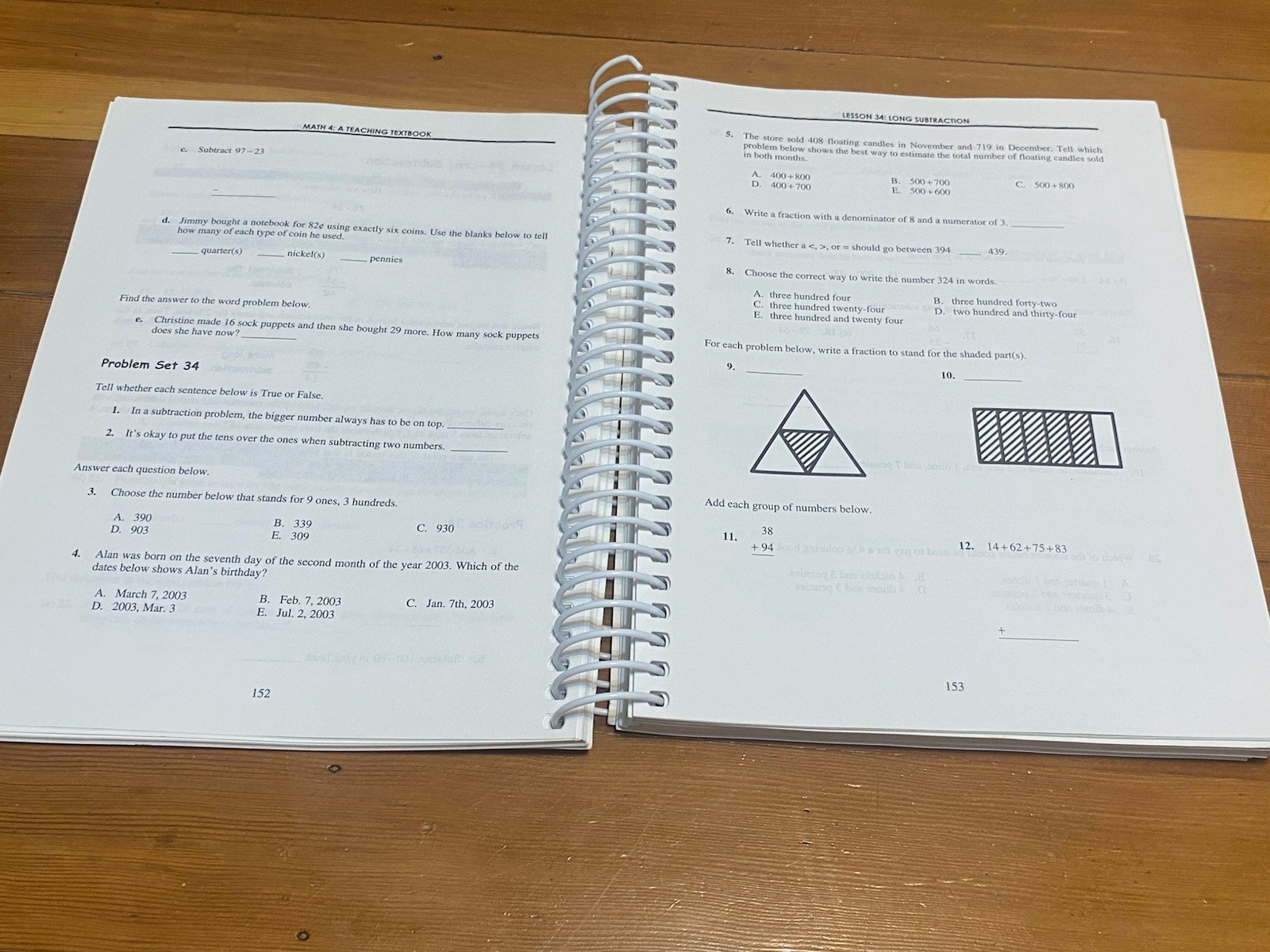Teaching Textbooks Math 4 Complete Set Student Workbook CD Rom Answer booklet