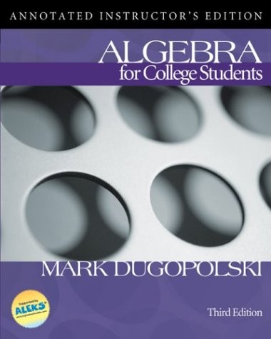 MP: ALGEBRA FOR COLLEGE STUDENTS W/ OLC BIND-IN CARD By Mark Dugopolski
