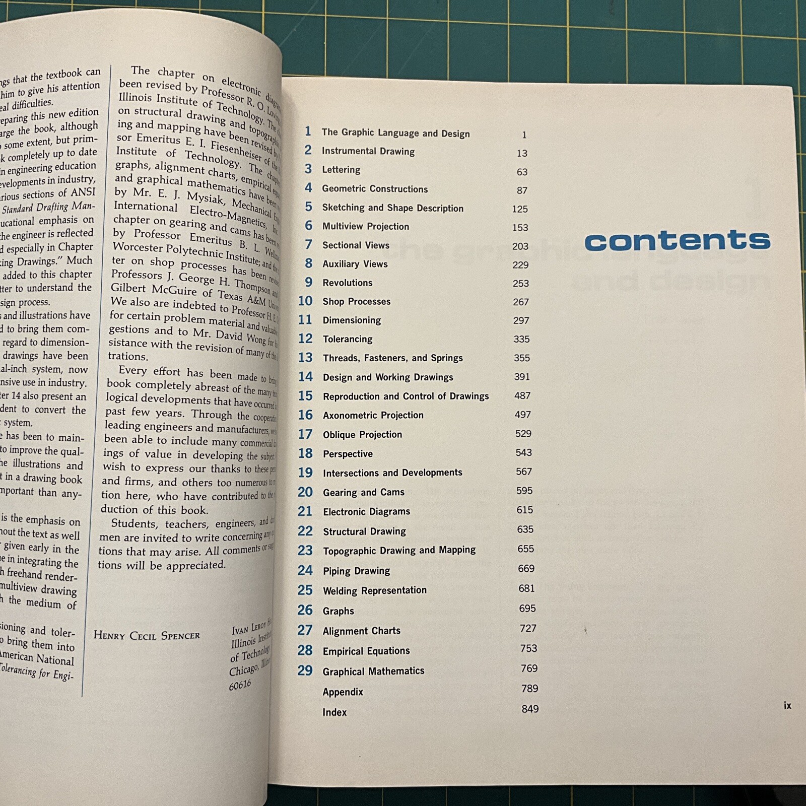 Technical Drawing Sixth Edition Hardcover 1974 Giesecke Mitchell Spencer Hill