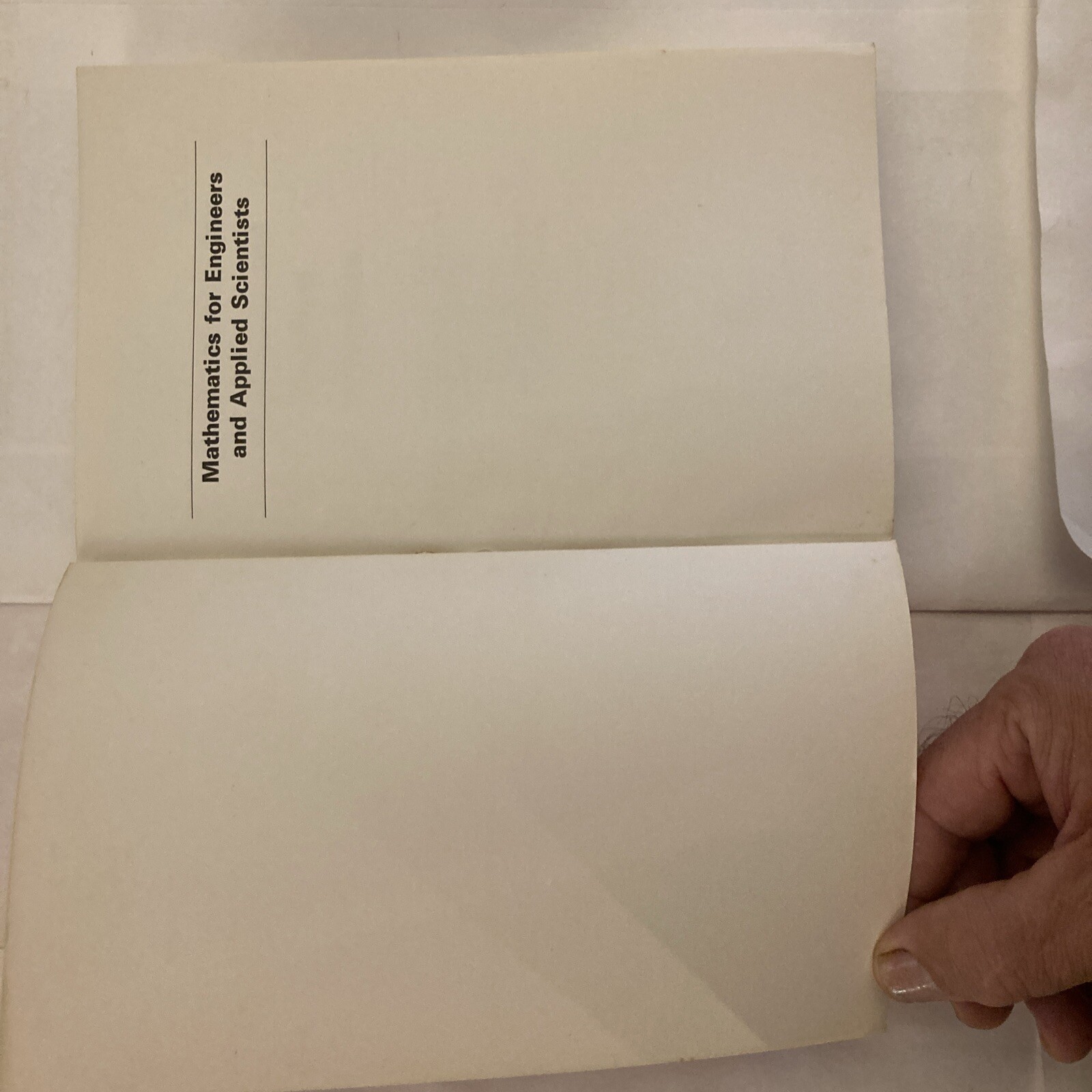 Mathematics for Engineers and Applied Scientists- Chadwick and Lennox