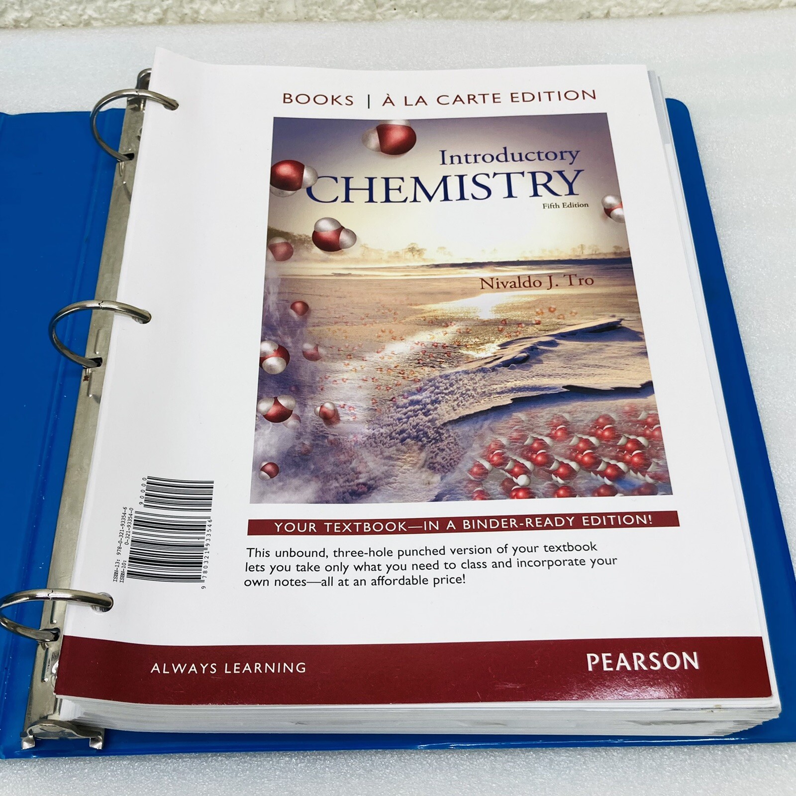 Pearson Introductory Chemistry 5th Edition A La Carte Ed. Tro, Nivaldo J. • NEW‼