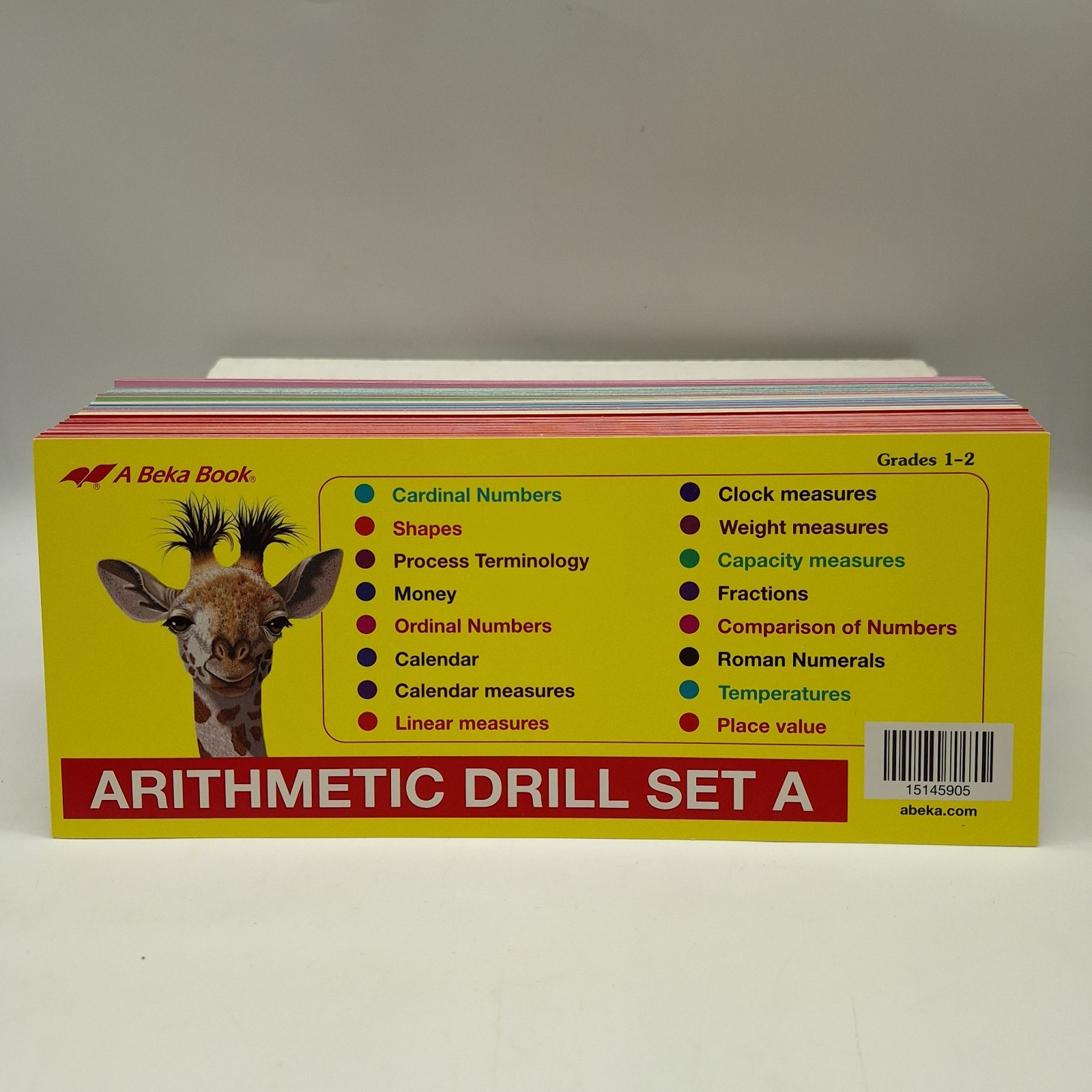 ABEKA Homeschool Arithmetic Drill Set A Flashcards for Grades 1-2 Brand New