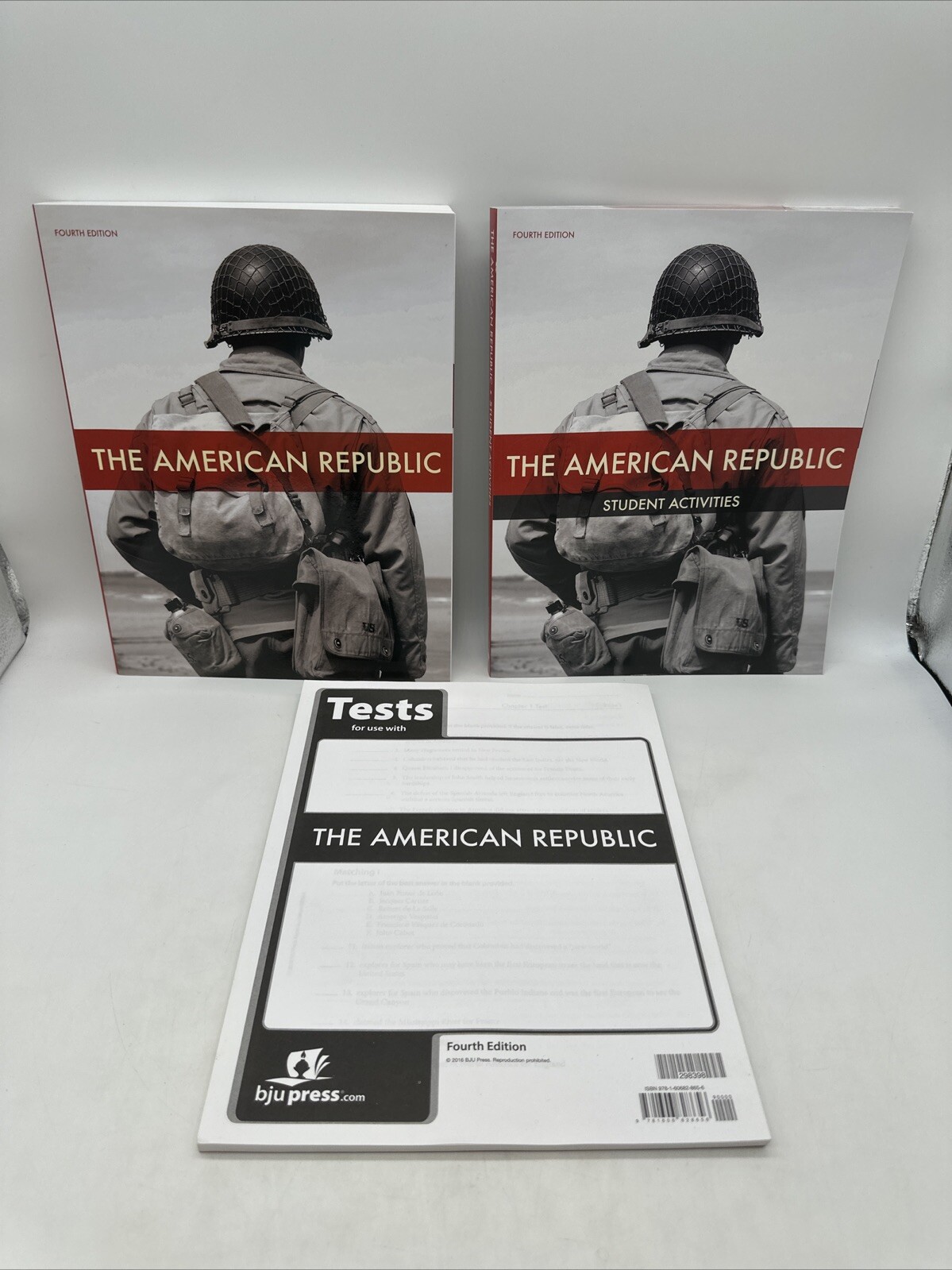 Bob Jones American Republic Text, Activities & Tests- 8th Grade History, NEW
