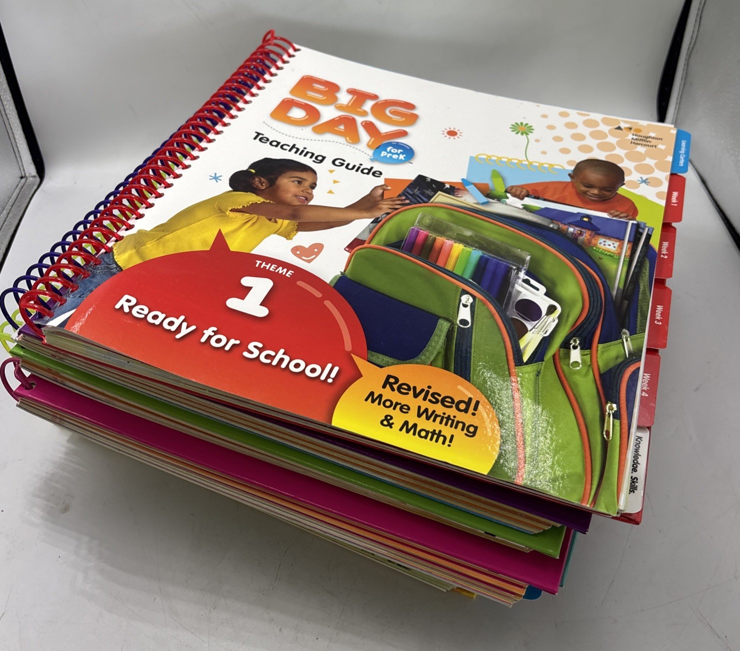Big Day for PreK Teaching Guide Theme 1-8 Set Revised Ed Houghton Mifflin