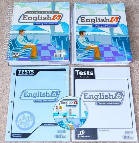 BJU Bob Jones 6th grade ENGLISH 6 Writing Grammar Complete Set Current 2nd Ed
