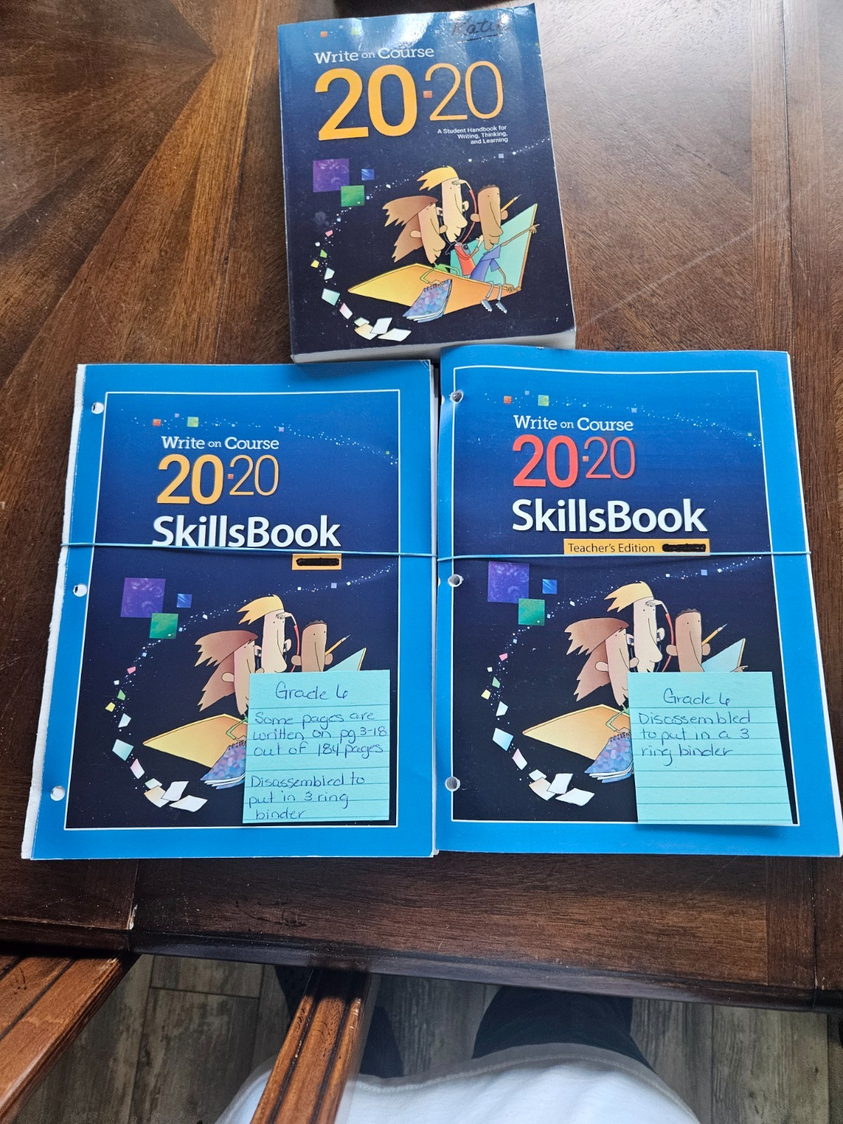 Write on Course 2020 SkillsBook Grade 6 Teacher & Student Handbook Set
