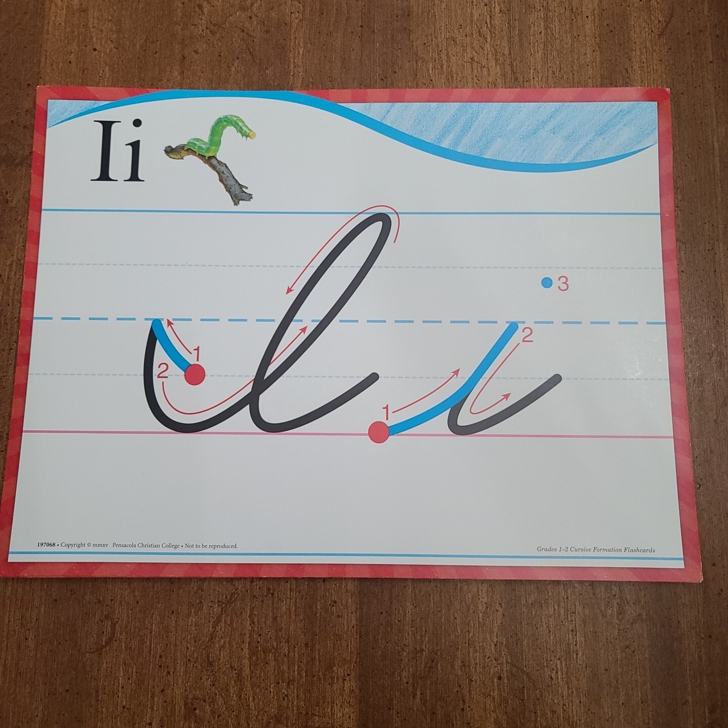 Abeka Cursive Formation Flashcards Grades 1-2