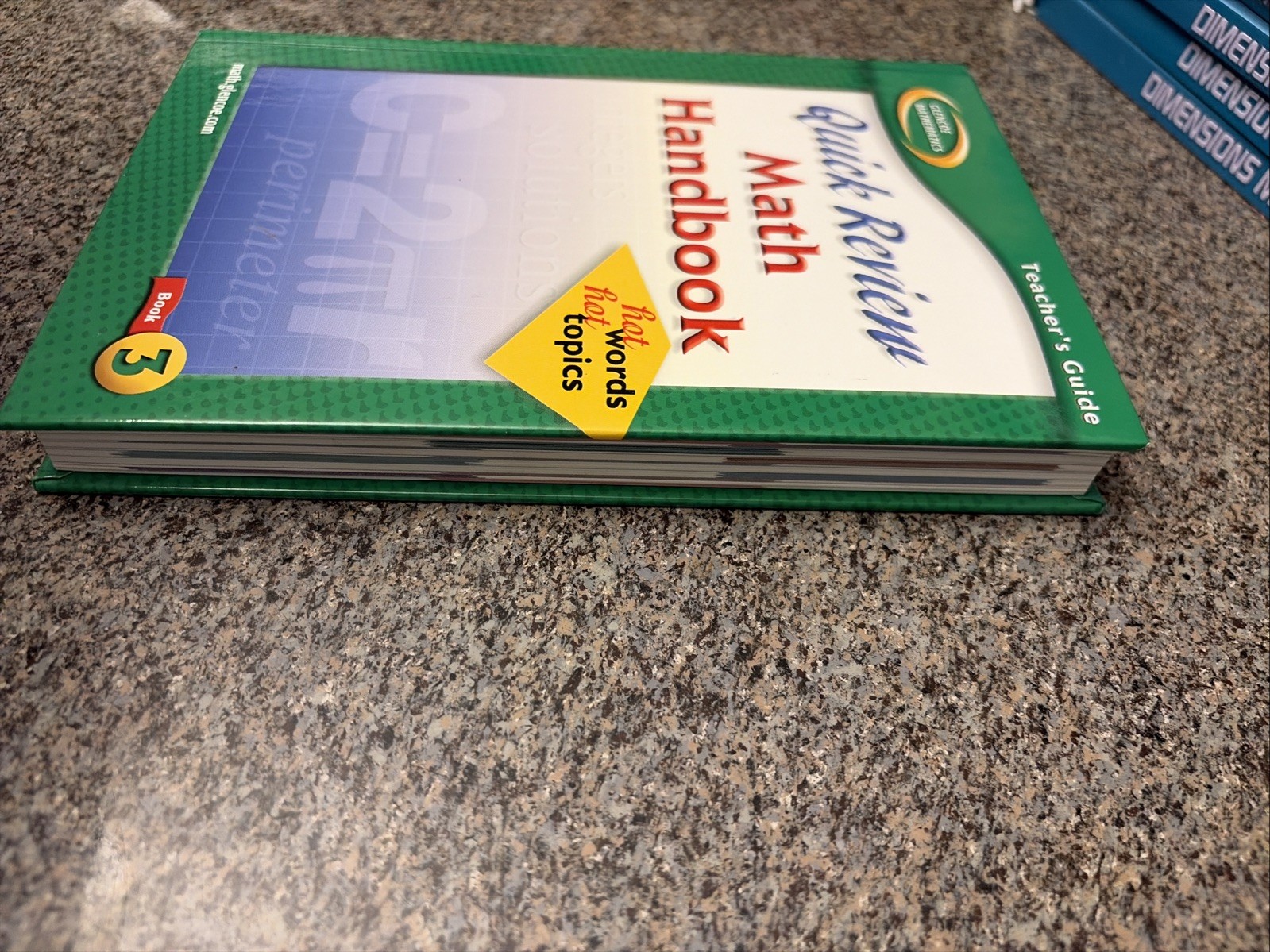 Quick Review Math Handbook Book 3, Teacher’s Guide