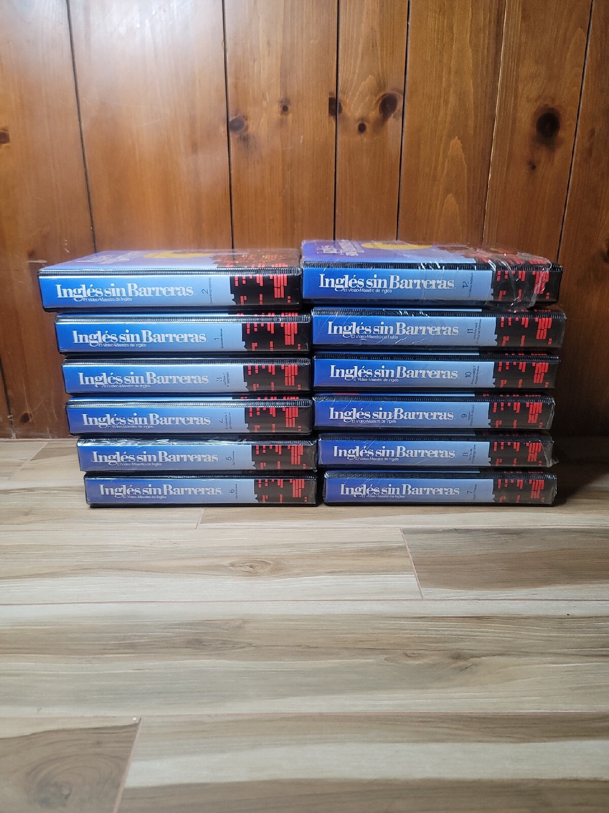 Ingles Sin Barreras El Video Maestro Completa Set 1-12 VHS Tape