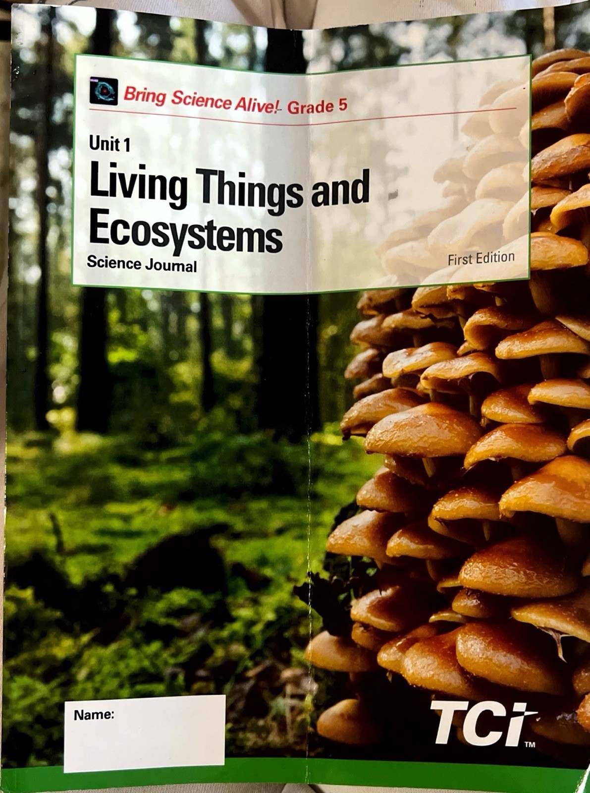 Living Things And Ecosystems/ Science Journal/ Grade 5 Unit 1