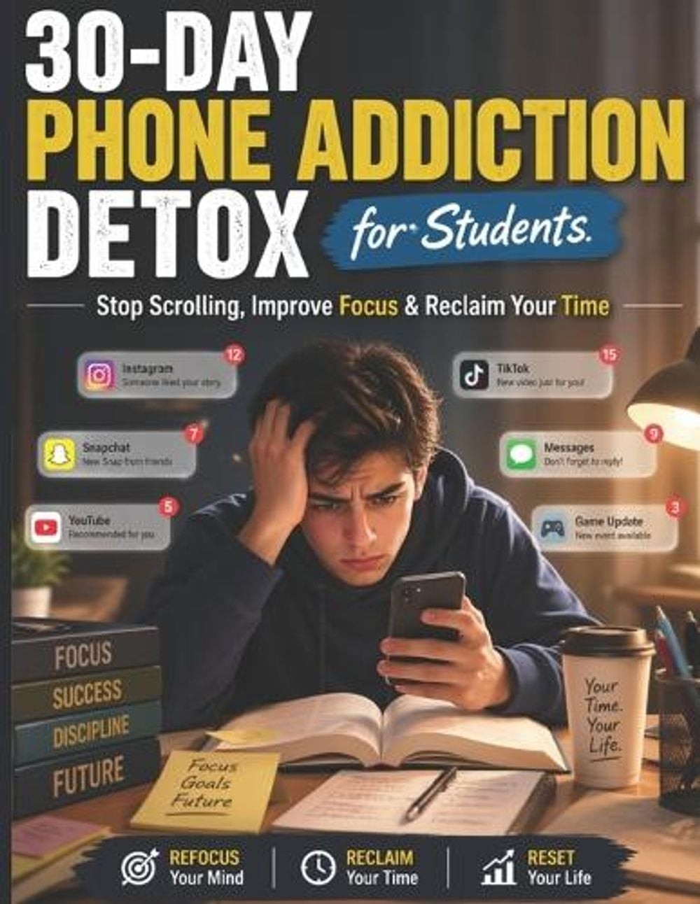 30-Day Phone Addiction Detox for Students: Stop Scrolling, Improve Focus & Recla