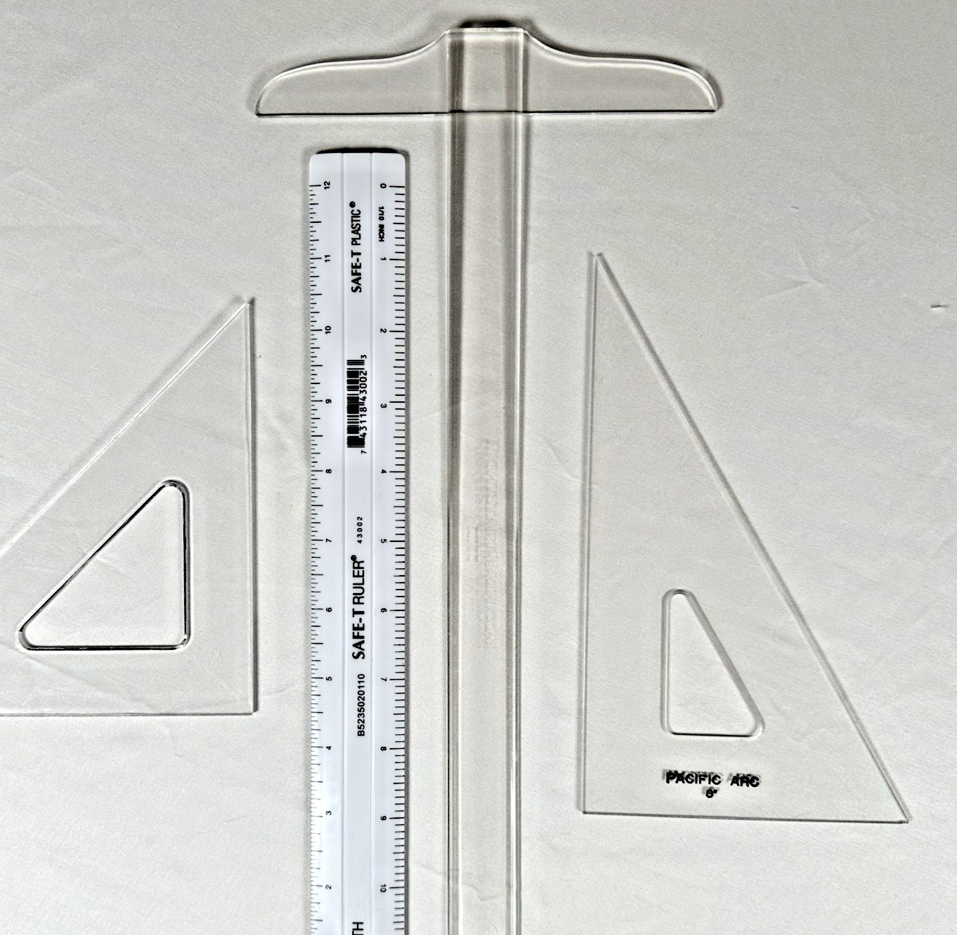 RightStart Math Geometry Tools Replacement Set | T-Square, Triangles & Ruler