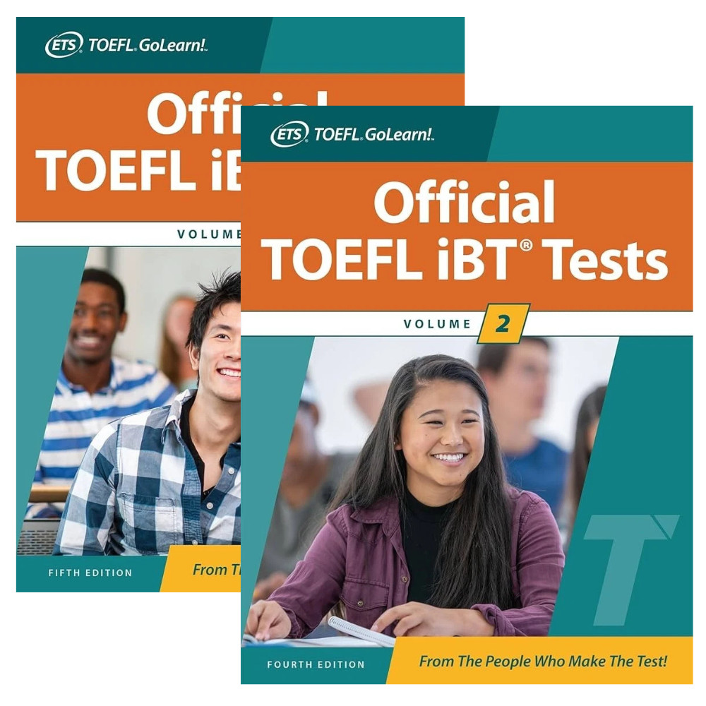 ETS Official TOEFL iBT Tests Prep Savings Bundle Volume 1 + Volume 2