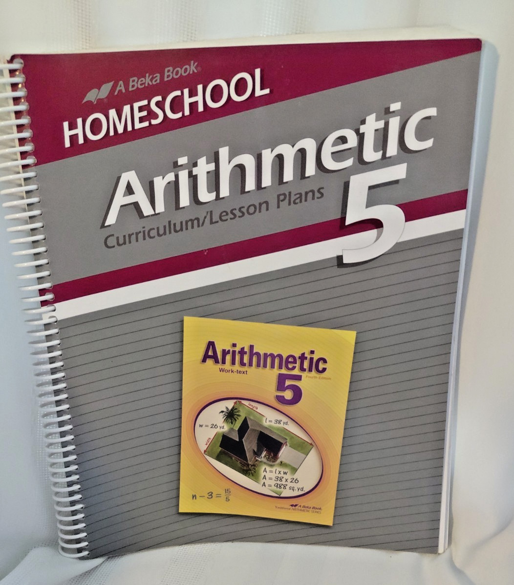 Abeka Arithmetic 5 Work-Text Key +Curriculum Lesson Plans Homeschool 4th Ed.