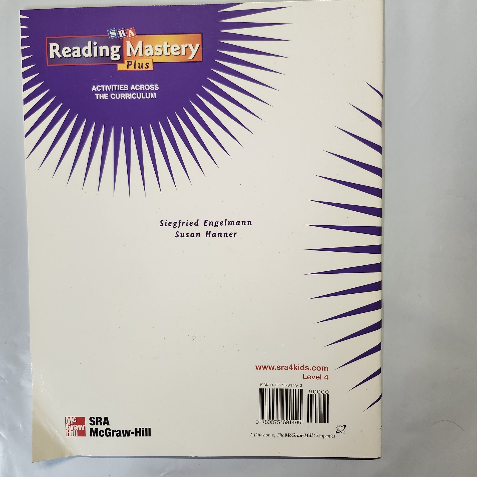 SRA Reading Mastery Plus / Level 4 Teacher’s Guide/Answer Key/Workbook + VG!