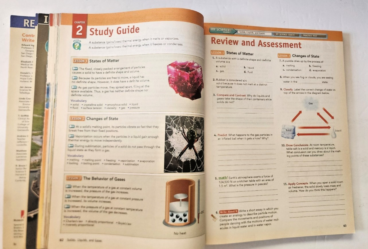 Interactive Science Introduction to Chemistry Student Workbook New