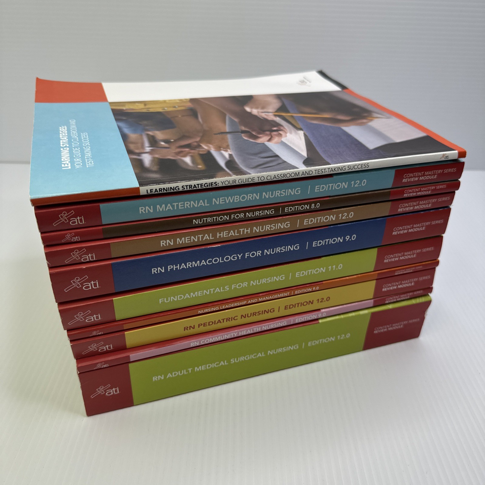 ATI Nursing Review Module Content Mastery c2023 PBs 10 Books Pharmacology Nursin