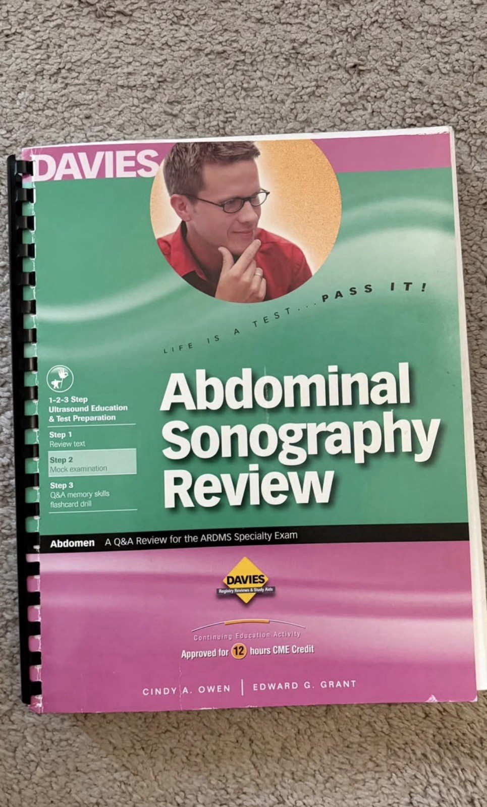 Davies Abdominal Sonography Review Q&A ARDMS Specialty Exam Book Owen/Grant