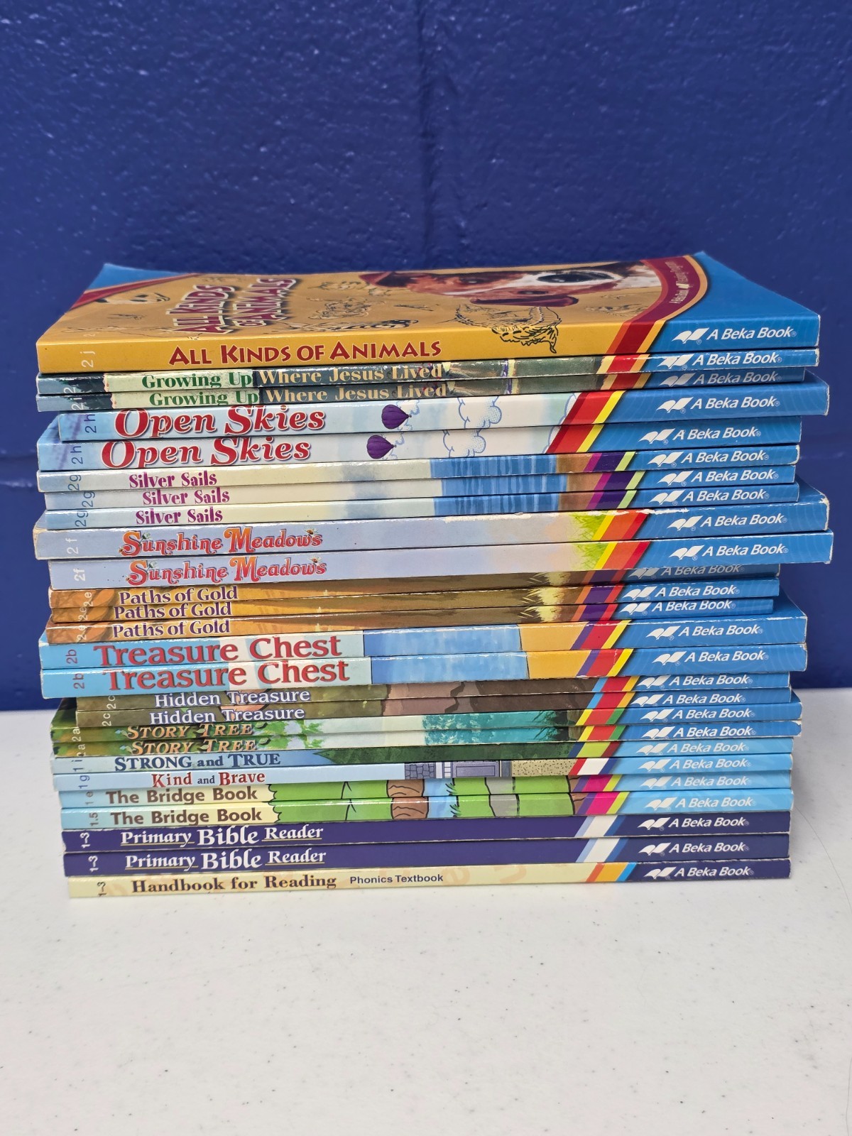 Lot of 26 – Group Reading (Duplicates) Abeka 1-2 Grade Books Homeschool Readers