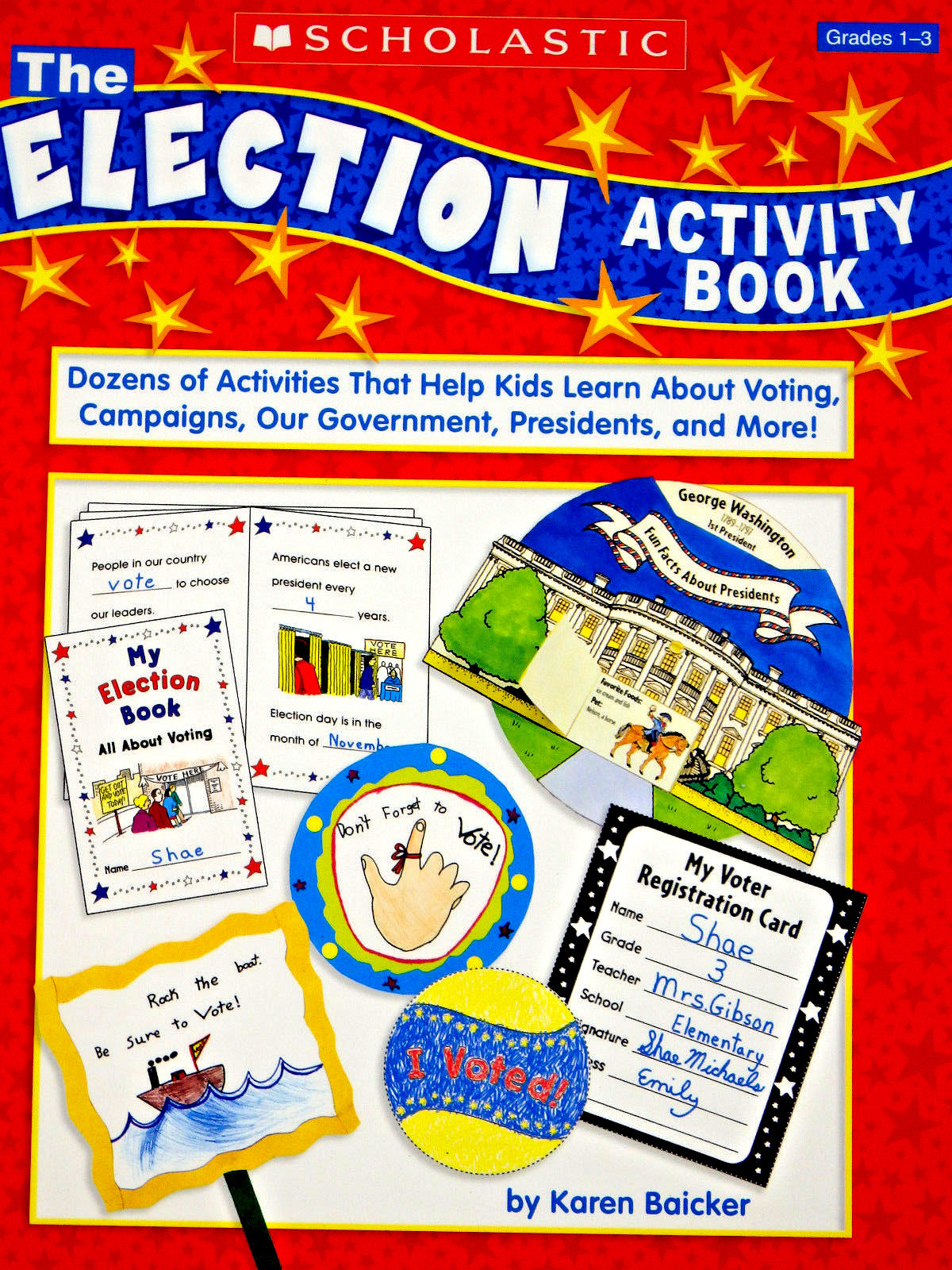 Election Activity Book Home or School (Scholastic) – NEW