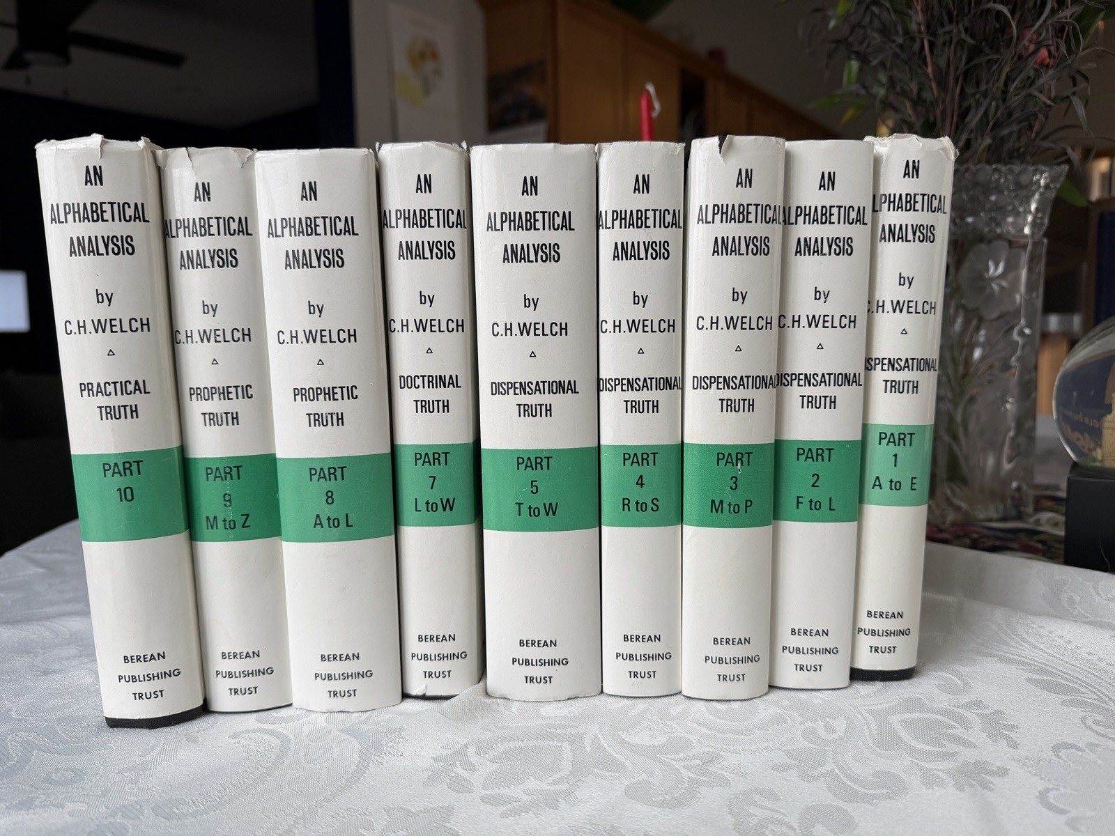 Compete Bible Study An Alphabetical Analysis 10 Book Volumes Charles H. Welch