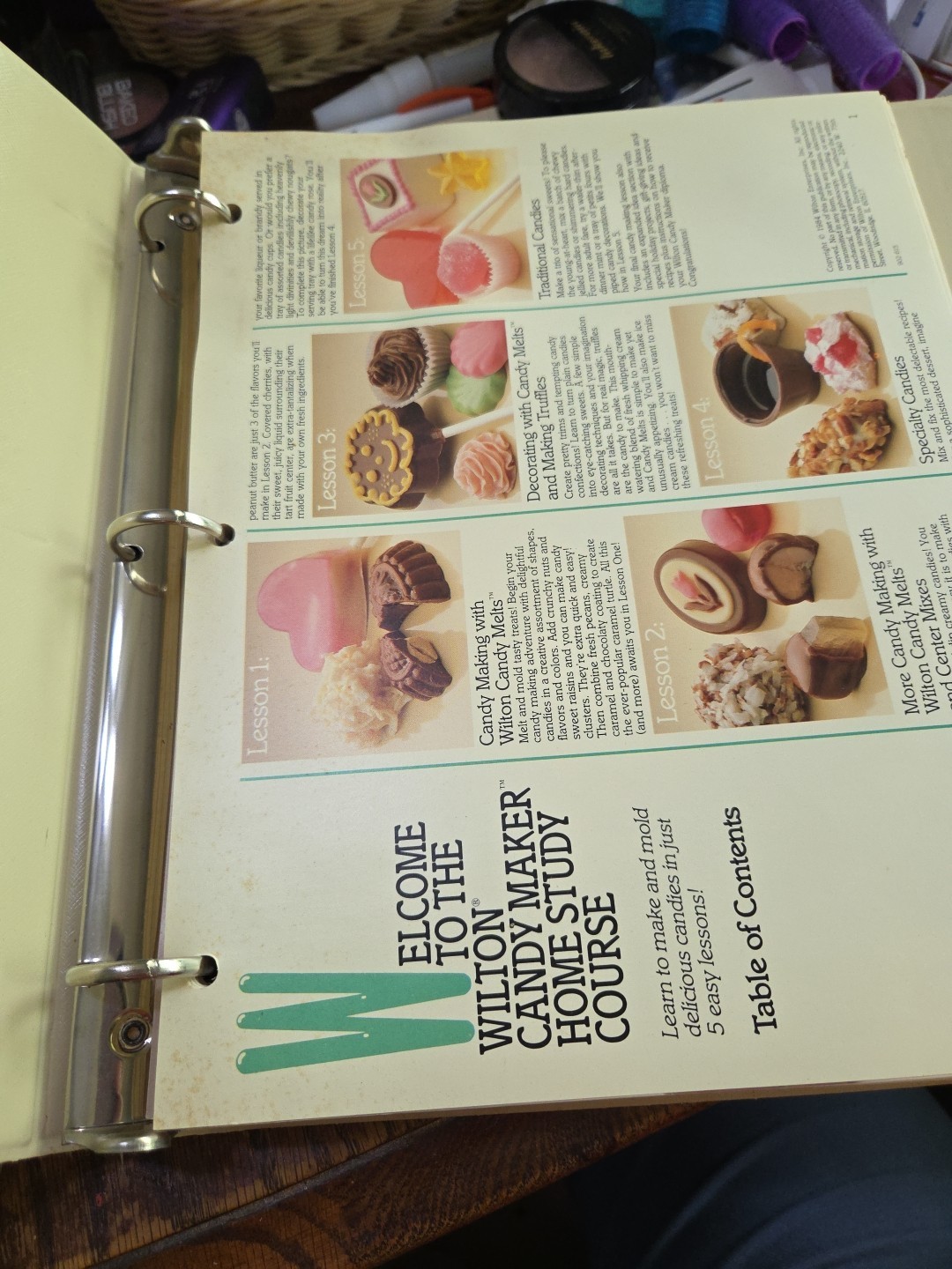 Wilton’s Home Study Candy Making Courses. 3 Lessons In 3 Ring Binder.