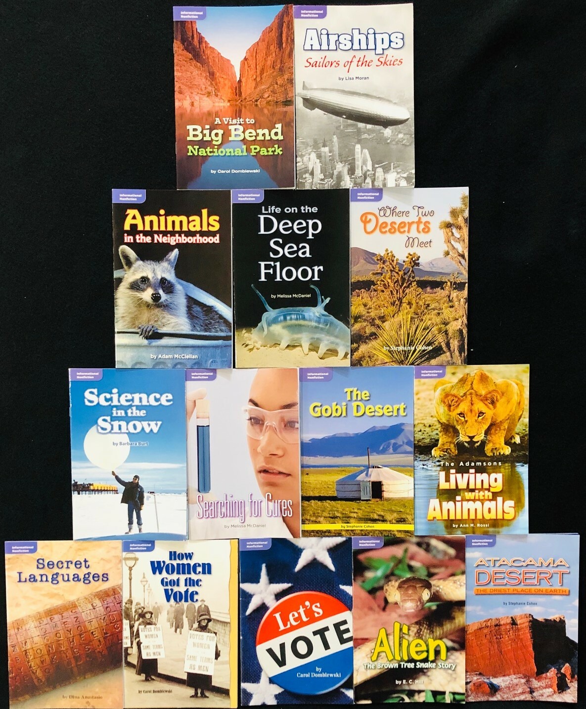 5th – GENRE READERS (INFORMATIONAL NONFICTION) 14 books (2009)