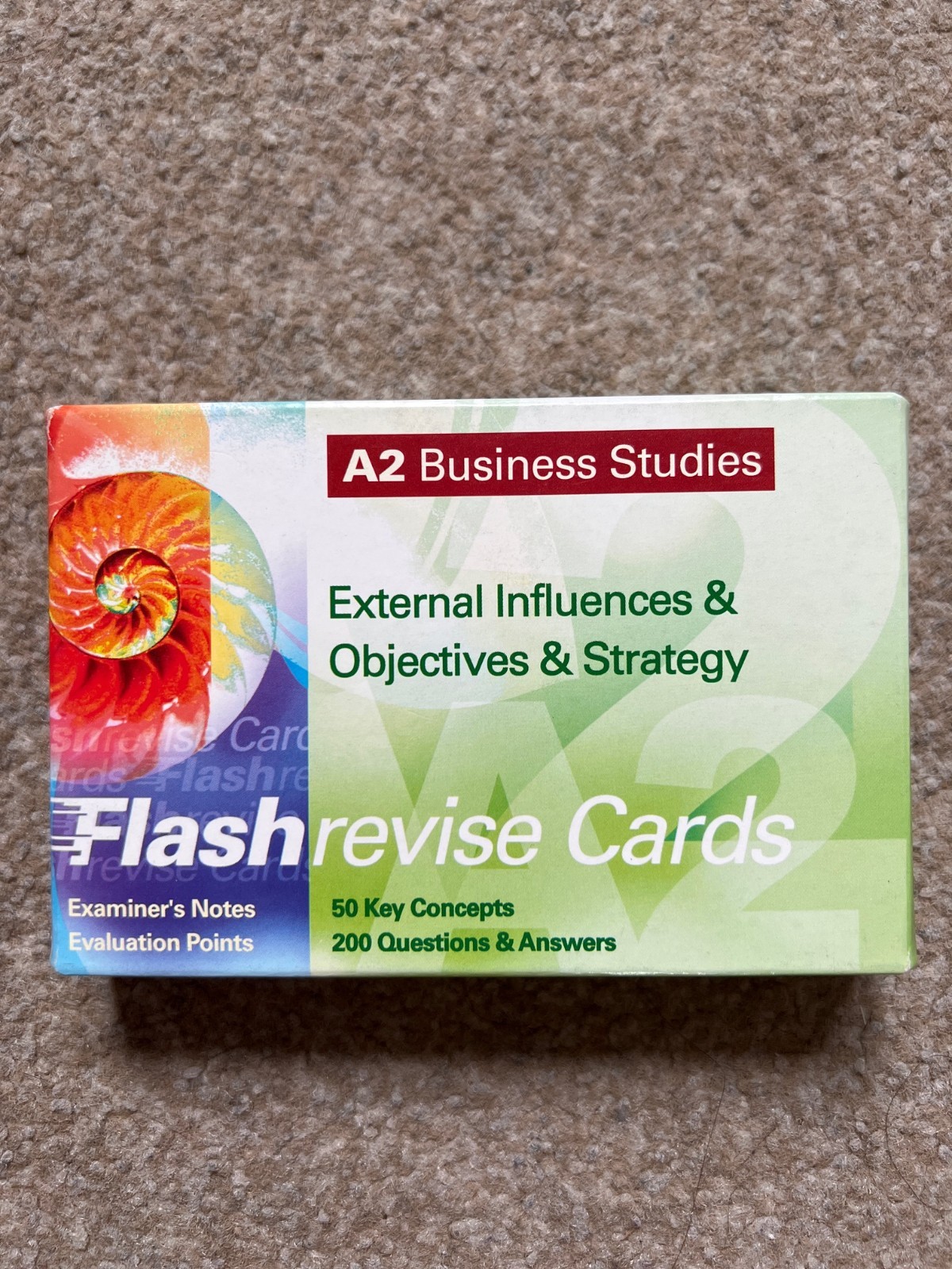 A Level Business Studies External Influences Strategy Flash revise Cards