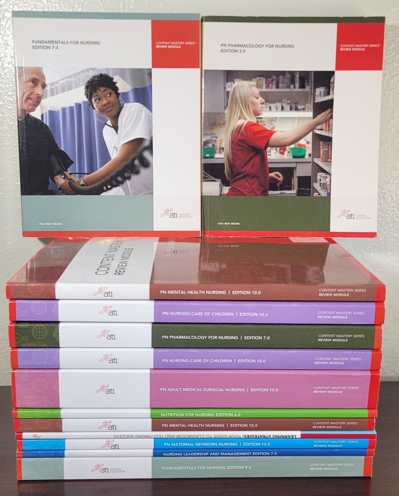 ATI Nursing RN Student Content Mastery Series Set of 13 Education Books