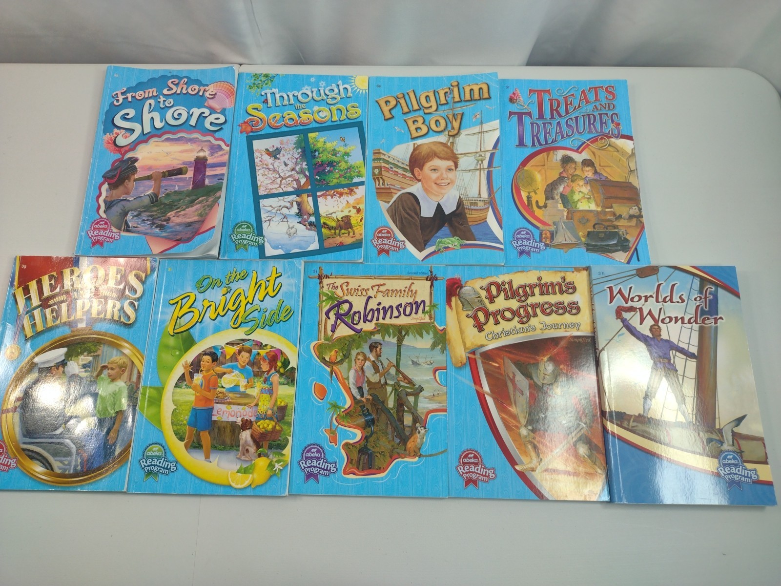 Abeka Reading 3 Readers 3rd Grade Program Book lot of 9 a,c,e,f,g,h,i,j,k
