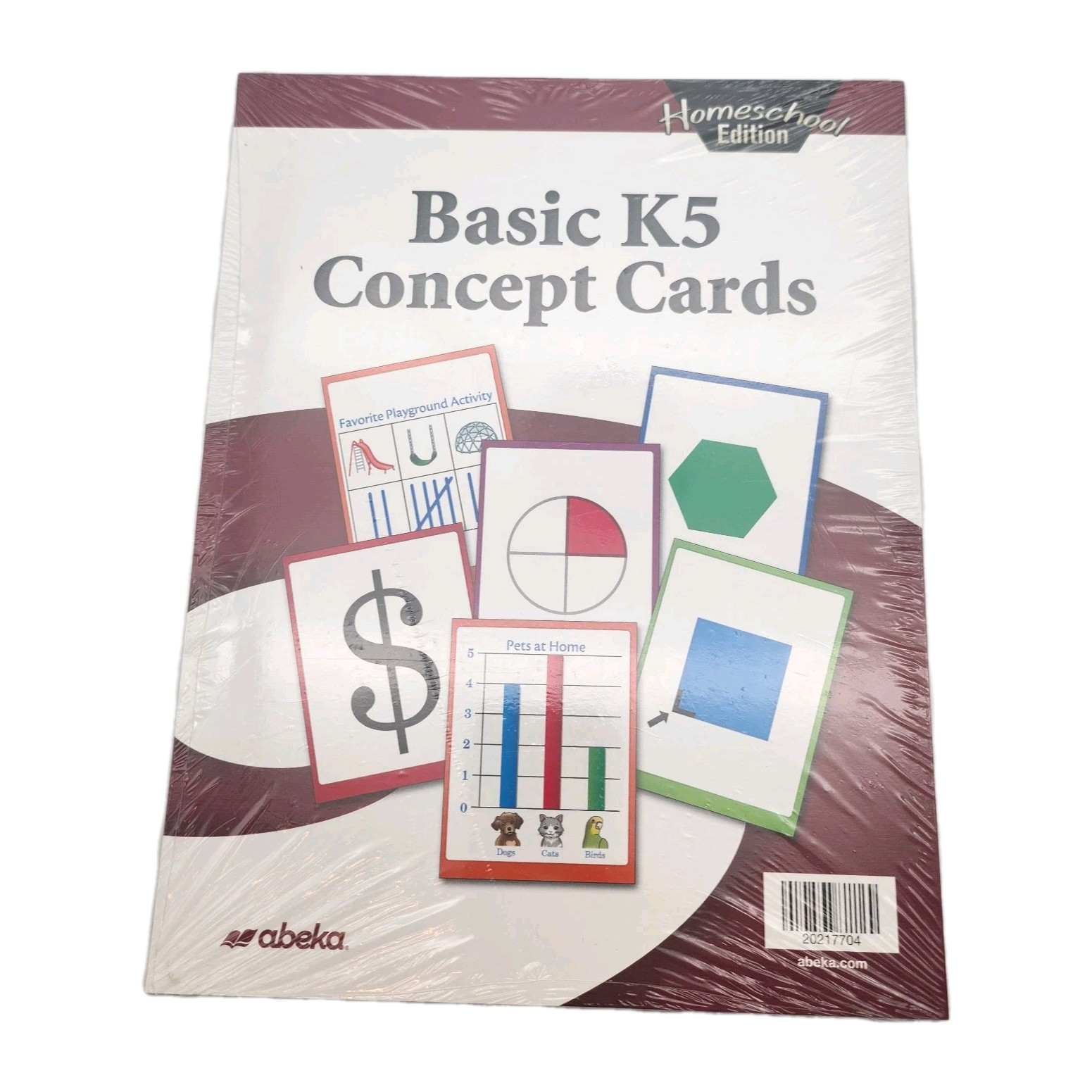 Abeka Homeschool Edition K5 Basic Concept Flashcards NEW