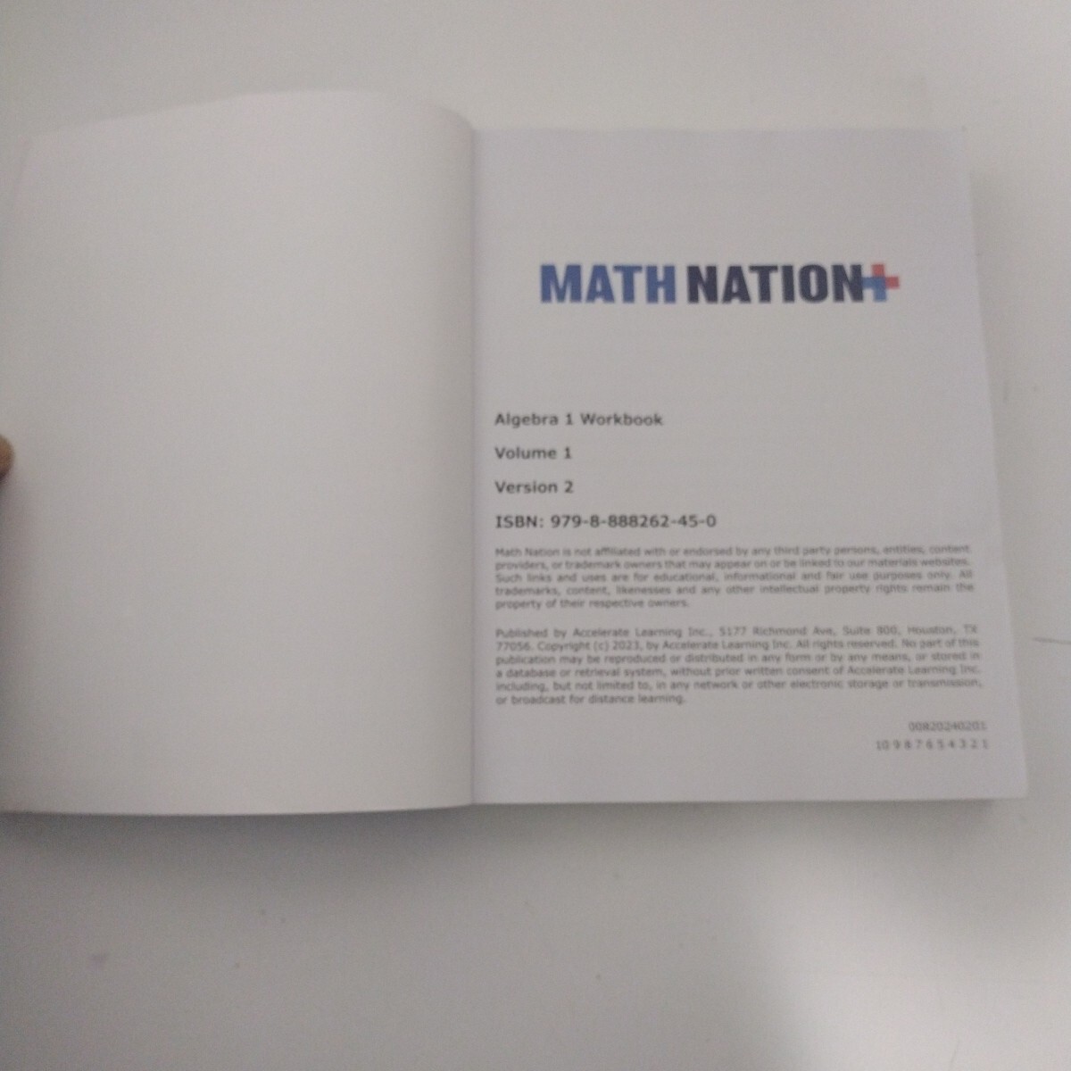 Algebra Volume One By Math Nation