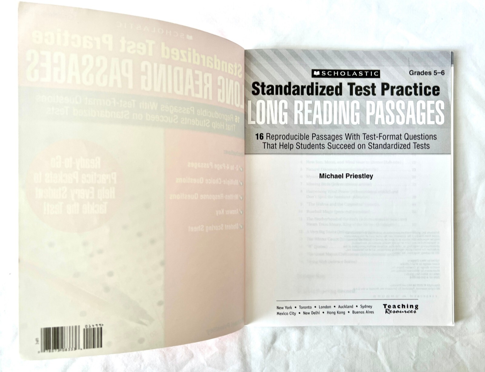 Standardized Test Practice Long Reading Passages Grades 5-6 PB 2009, EC