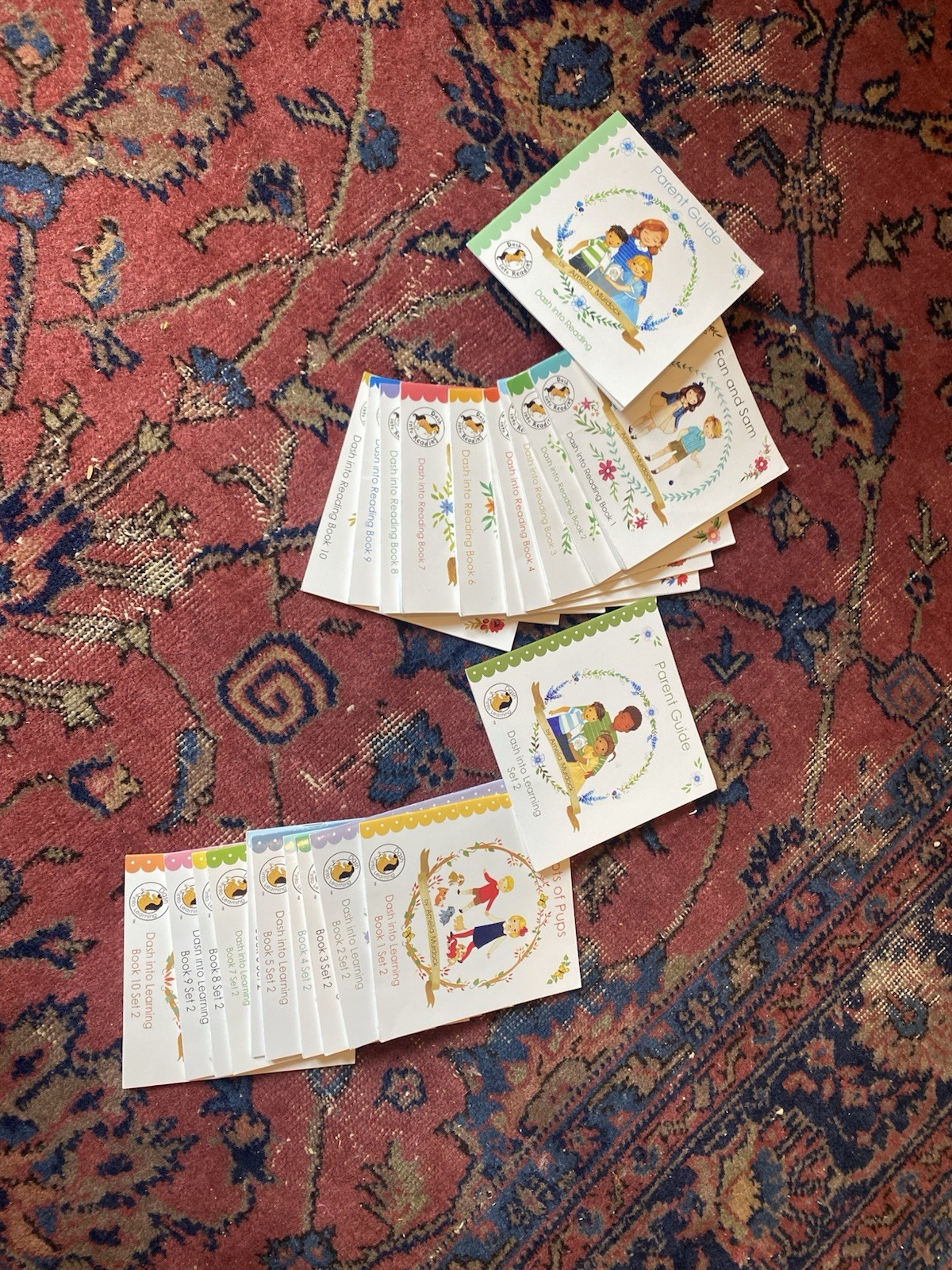 Dash Into Learning Reading Book Sets 1 & 2 With Parent Guides By Amelia Murdock