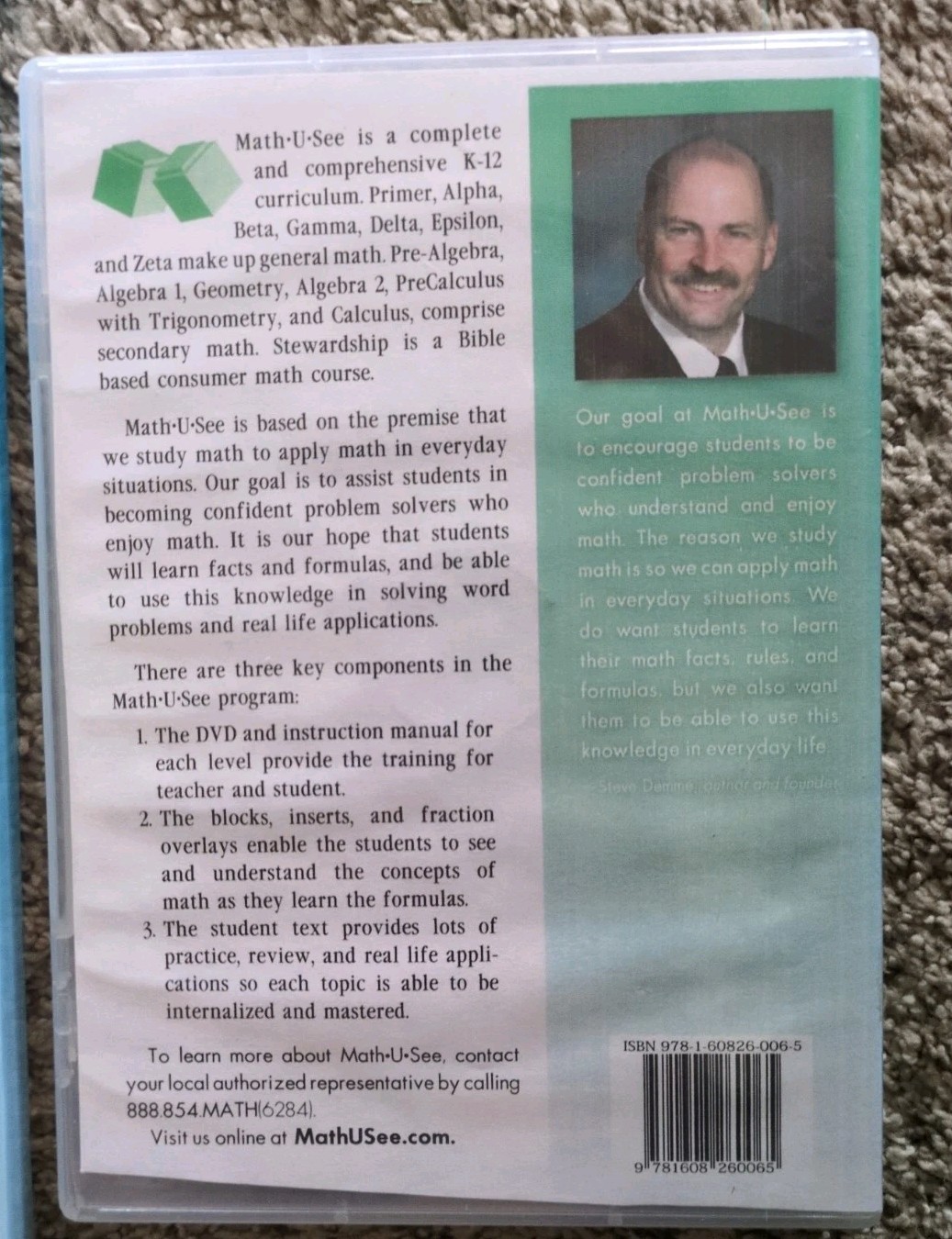 Math U See Alpha – Instructors Manual & DVD